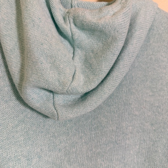 J. Jill Pure Jill Light Blue Hooded Cardigan, 4X, Cotton Cashmere - Picture 8 of 10